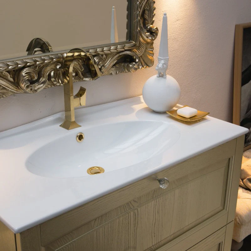 Dorian - Mobile Bagno Classico in Frassino Laccato Champagne - Image 2