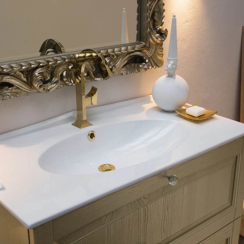 Dorian - Mobile Bagno Classico in Frassino Laccato Champagne - Image 6