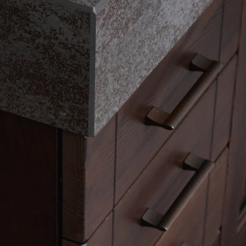 Dorian - Mobile da Bagno Sospeso in Stile Classico con Vasca Integrata in Gres - Image 3