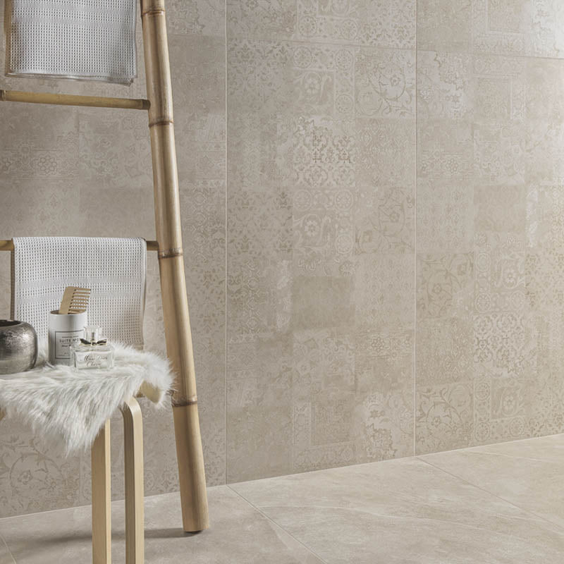 Ecoslate Batik Beige - Gres Effetto Pietra Decorato 60x120 Rettificato