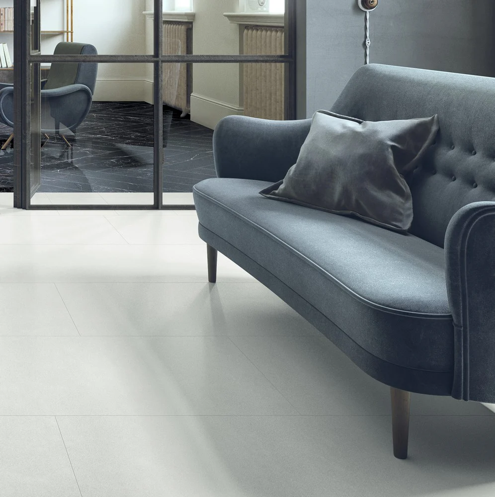 Elements Design Silver  - Gres porcellanato effetto resina 120x120 grigio chiaro
