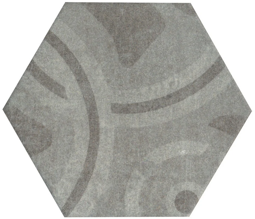 Esagone Cementi Decoro Misto 900 Silver- Gres Porcellanato Effetto Cemento Esagonale 15x17 - Image 2