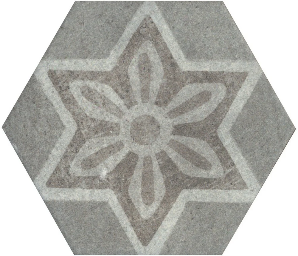 Esagone Cementi Decoro Misto 900 Silver- Gres Porcellanato Effetto Cemento Esagonale 15x17 - Image 3