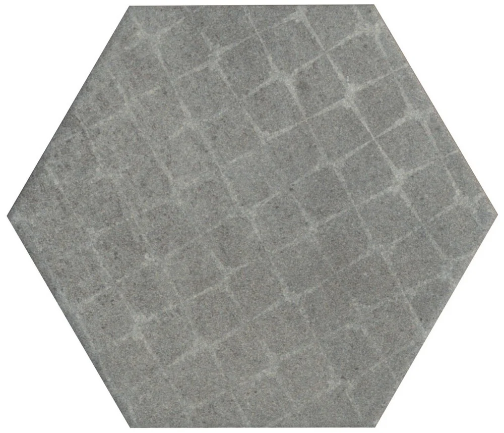 Esagone Cementi Decoro Misto Tex Silver- Gres Porcellanato Effetto Cemento Esagonale 15x17 - Image 3