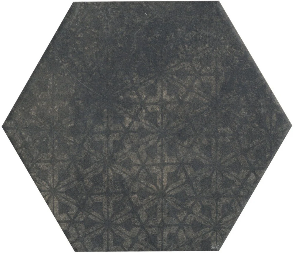 Esagone Cementi Decoro Misto Tex Smoke- Gres Porcellanato Effetto Cemento Esagonale 15x17 - Image 2