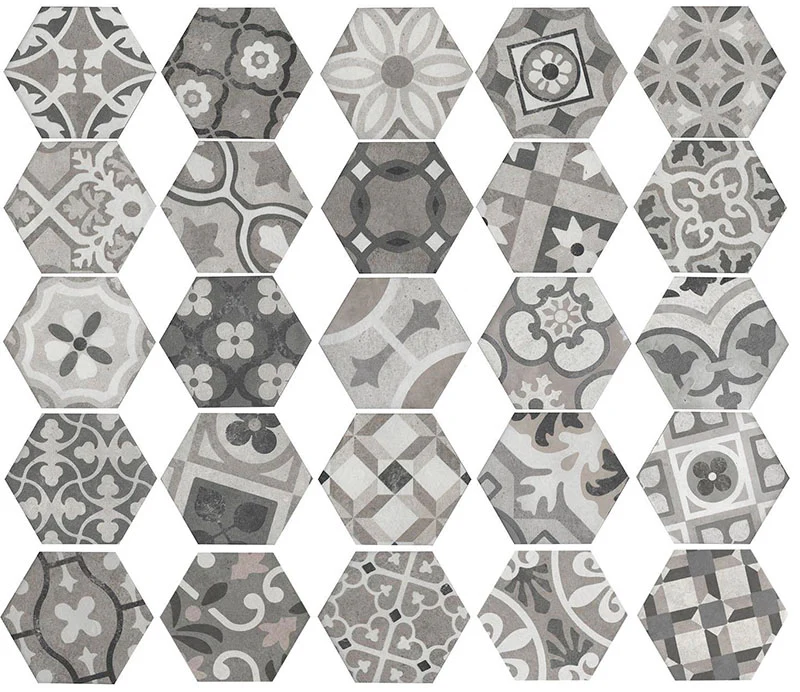 Esagone Cementine- Gres Porcellanato Effetto Cementine Esagonali 15x17.3 - Image 2