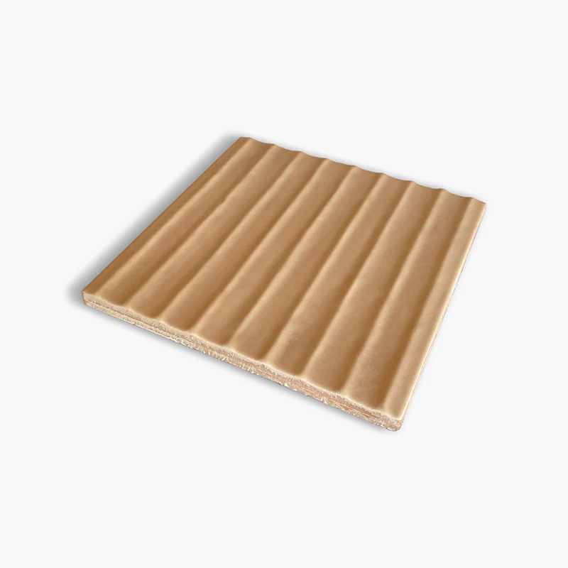 Flow Caramel Wave Matt - Rivestimento Tinta Unita Opaca Rigato - Image 3