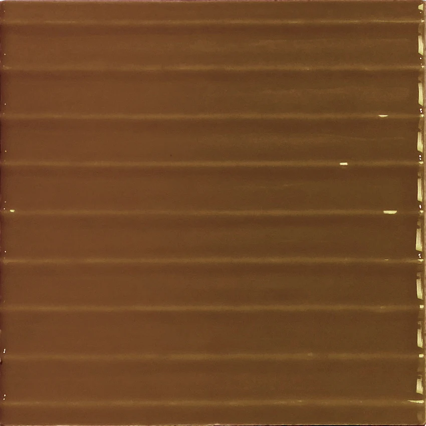 Flow Choco Wave Glossy - Rivestimento Tinta Unita Lucida Rigato