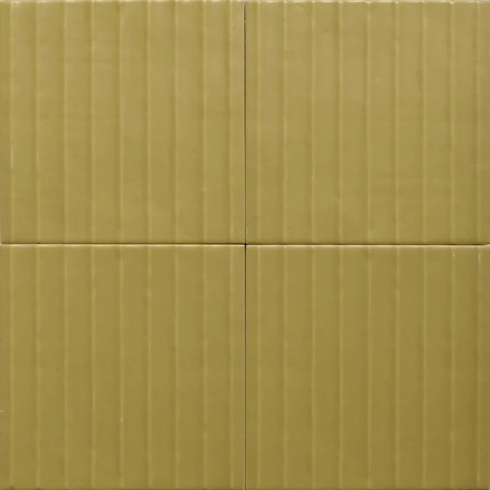 Flow Mustard Wave Matt - Rivestimento Tinta Unita Opaca Rigato - Image 5