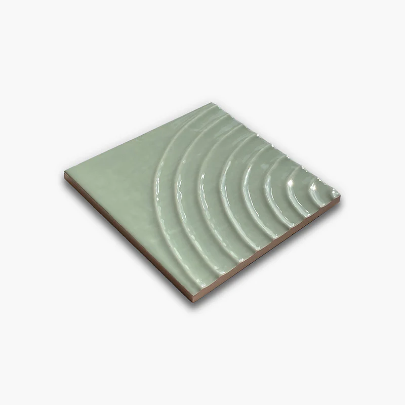 Flow Pistachio Reel Glossy - Rivestimento Tinta Unita Lucida a Rilievo - Image 3