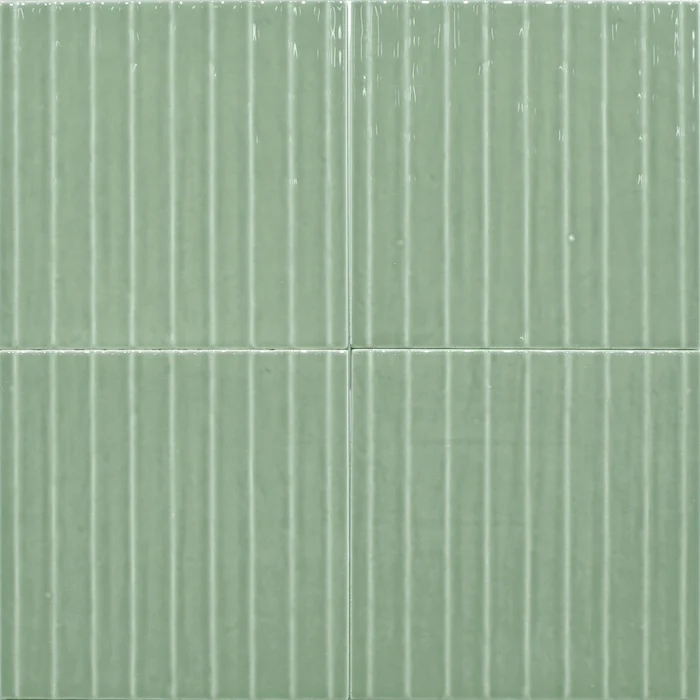 Flow Pistachio Wave Glossy - Rivestimento Tinta Unita Lucida Rigato - Image 4