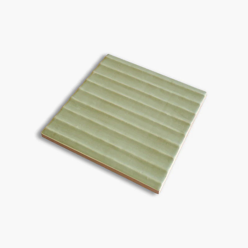 Flow Pistachio Wave Matt - Rivestimento Tinta Unita Opaca Rigato - Image 3
