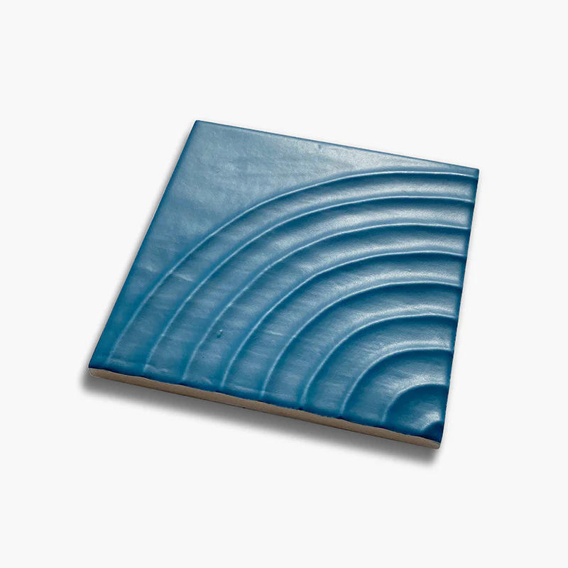 Flow Teal Reel Matt - Rivestimento Tinta Unita Opaca a Rilievo - Image 2