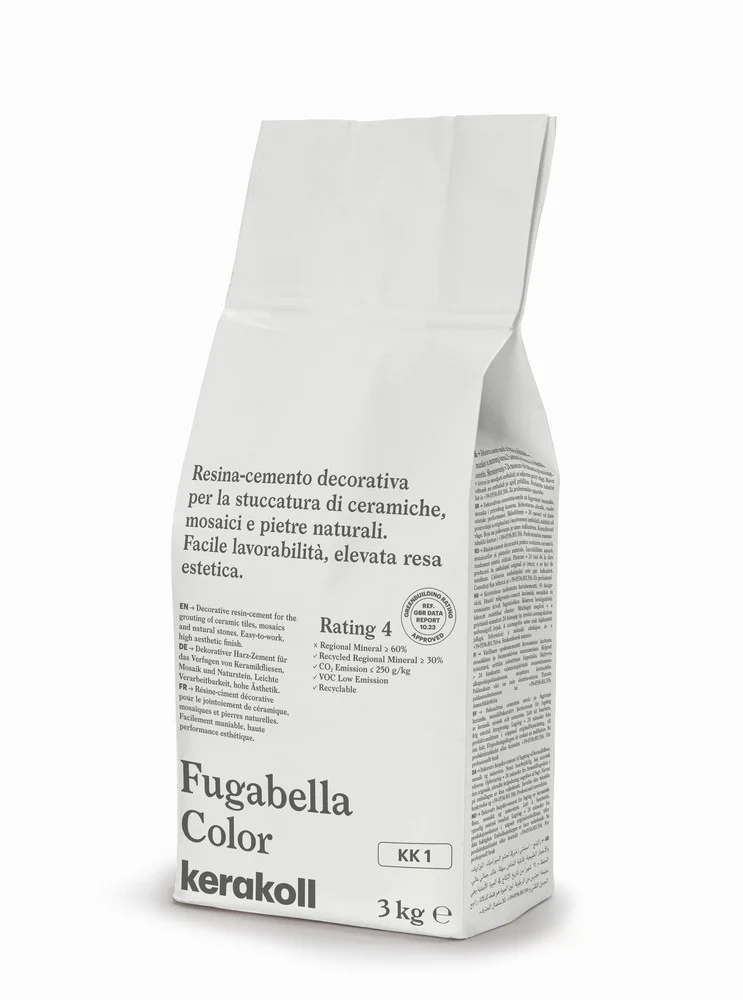 Kerakoll Fugabella Color KK 1 - Stucco per piastrelle colorato Ultra Bianco