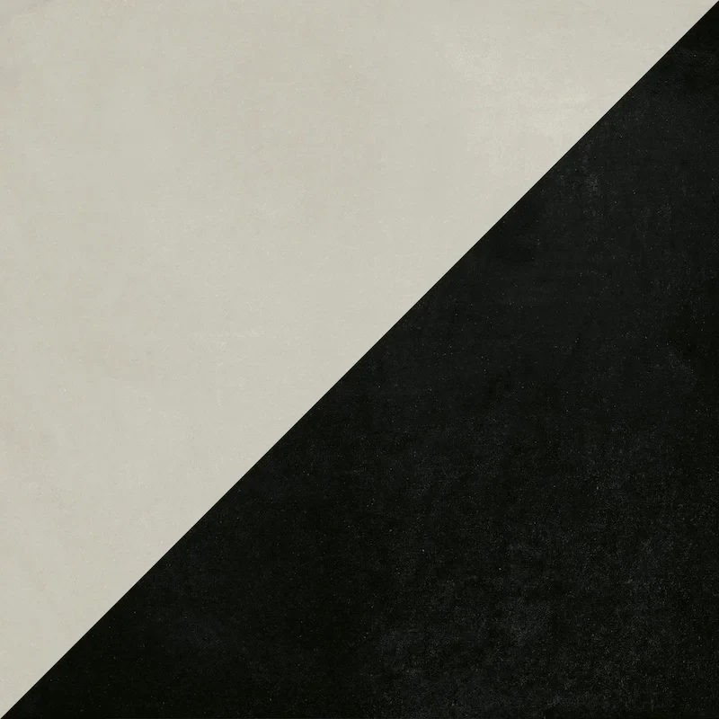 Futura Half Black - Gres Porcellanato Decorato Geometrico 15x15 - Image 2