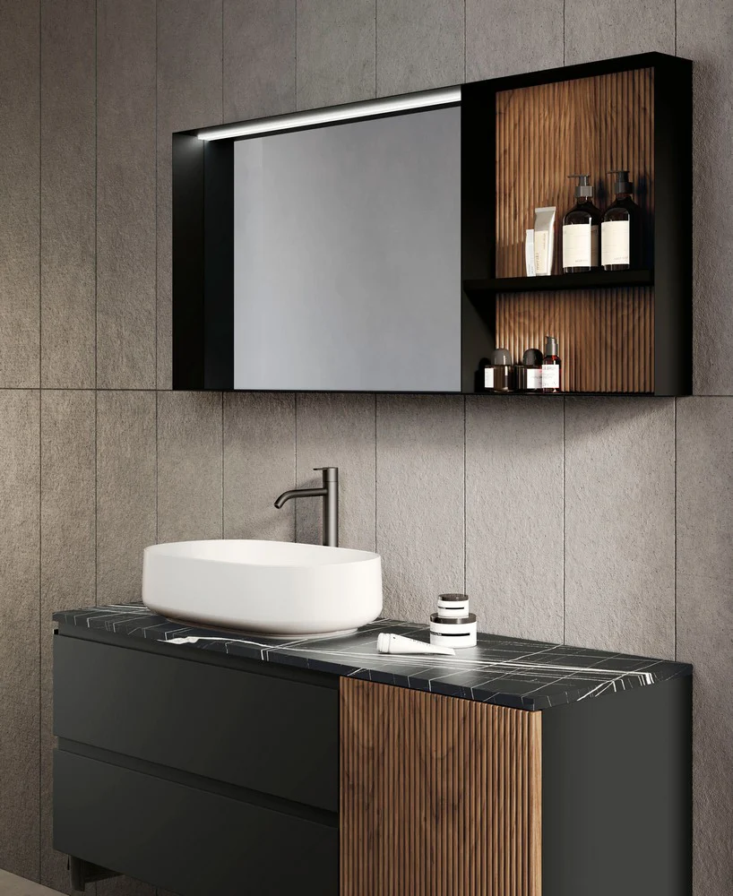Gea 12 - Mobile da bagno sospeso con lavabo in appoggio - Image 2