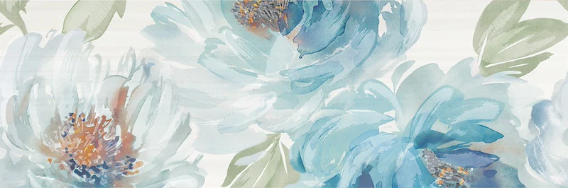 Glow Peony Ice - Rivestimento Elegante Decorato Floreale 33x100 - Image 3