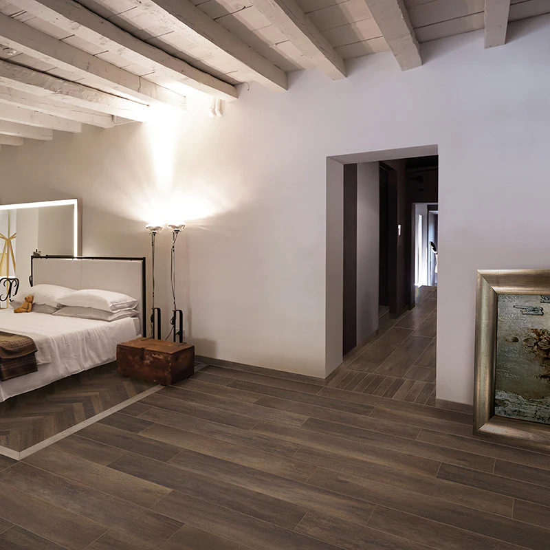 Greenwood Bruno - Gres Porcellanato Effetto Legno Anticato 24x120