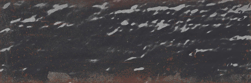 Grunge Nero - Gres Lucido in Stile Vintage Effetto Mattoncino 7x21 - Image 2