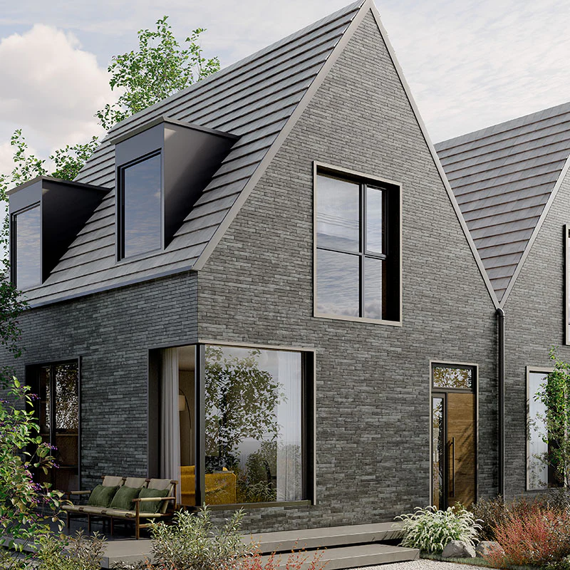 Harlem Dark Grey - Gres Effetto Mattoncino Industrial Opaco 5x45