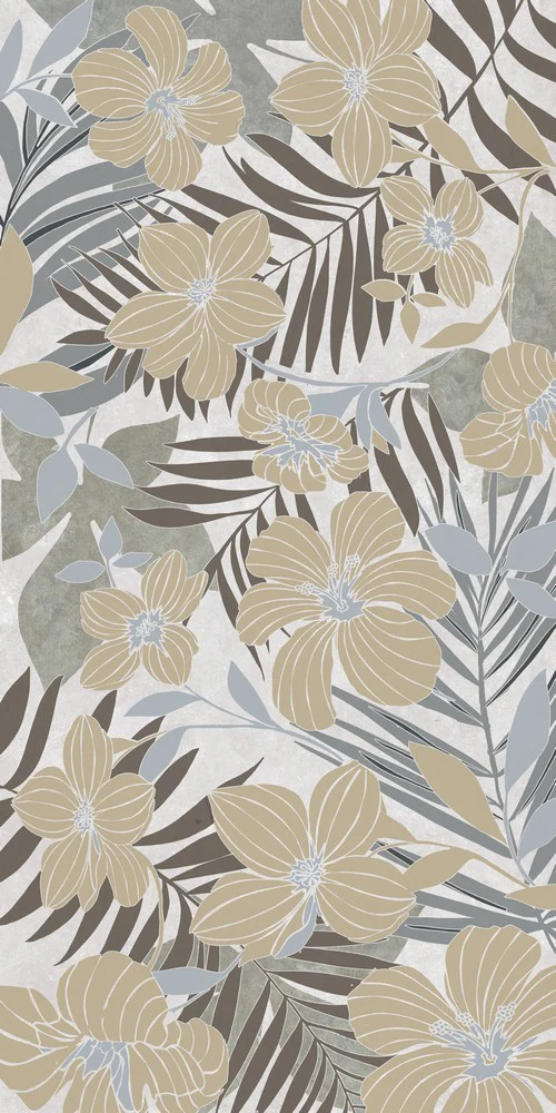 Natura Ibisco Caldo - Gres Porcellanato Decoro 60x120 Effetto Carta da Parati - Image 4