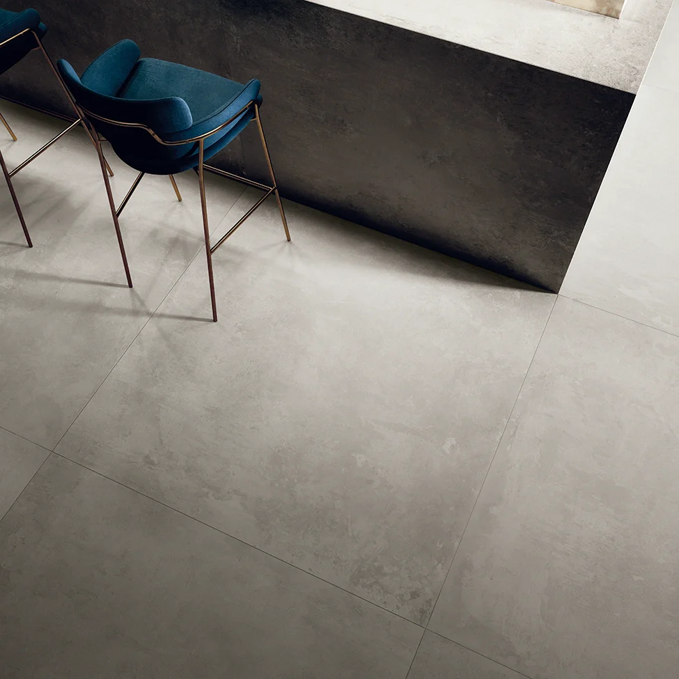 Ikon Silver - Gres porcellanato effetto cemento 120x120 rettificato