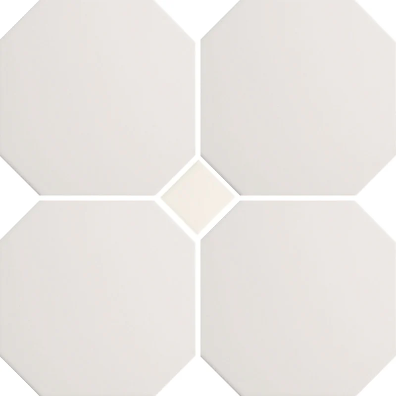 Imperiale White - Gres Ottagonale con Tozzetto 15x15 - Image 4