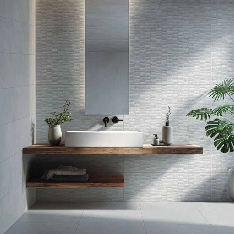 Indira Texture Ice - Rivestimento Ceramico Effetto Mosaico 33x100
