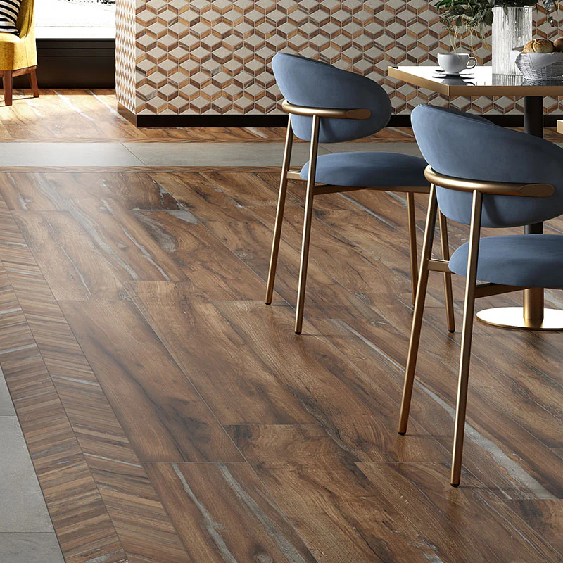 Infusion Nut - Gres Porcellanato Effetto Legno Rustico 24x150 - Image 3