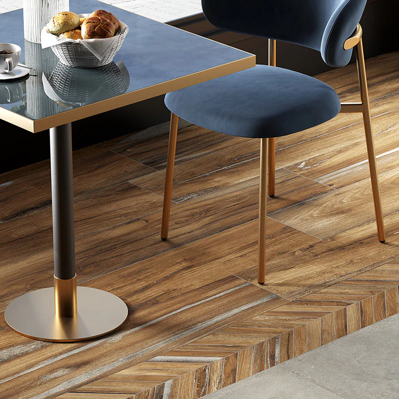 Infusion Nut - Gres Porcellanato Effetto Legno Rustico 24x150 - Image 4