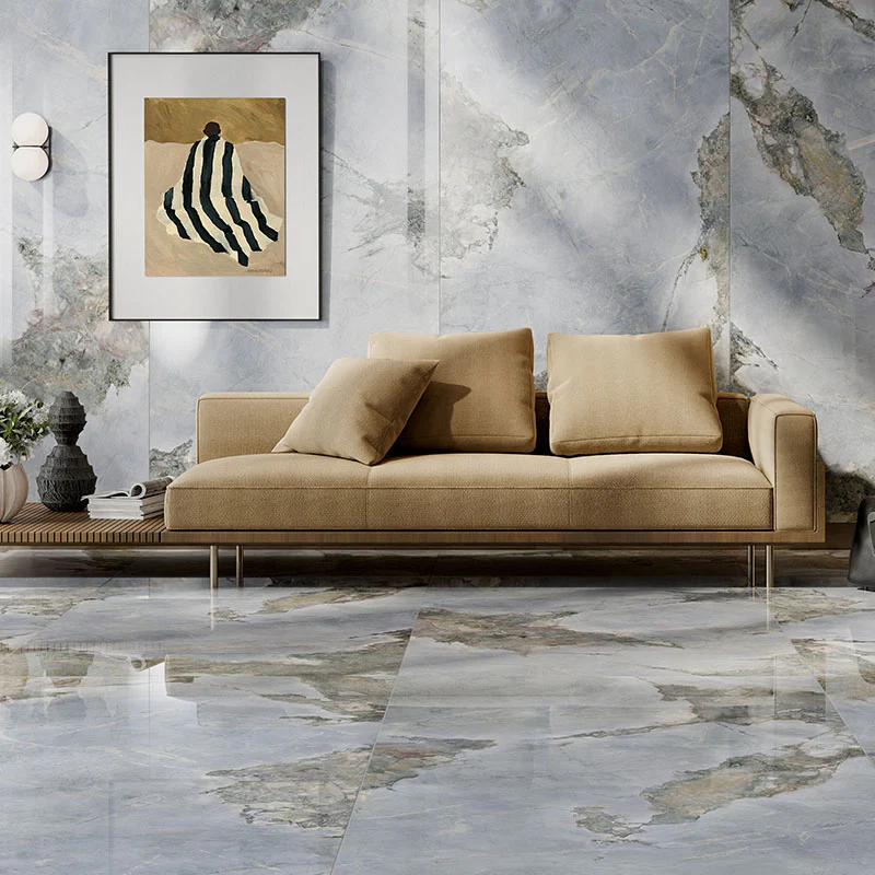 Invisible Blue - Gres Effetto Marmo Opaco 60x120 Rettificato