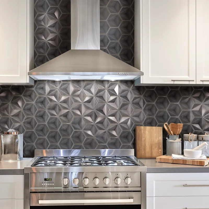 Karma Hexagon Grigio – Rivestimento Ceramico Esagonale Lucido 15x17