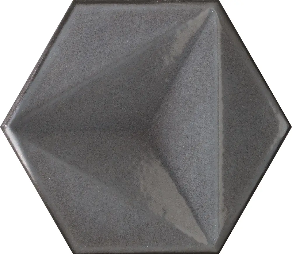 Karma Hexagon Grigio – Rivestimento Ceramico Esagonale Lucido 15x17 - Image 2