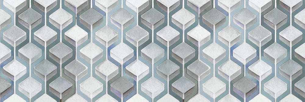 Karma Moksa Cold - Rivestimento Decorato Geometrico 25x75 - Image 2