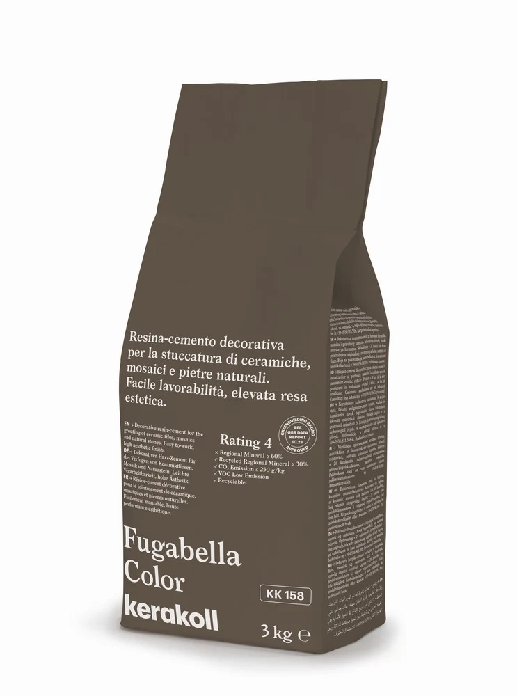 Kerakoll Fugabella Color KK 158 - Stucco per piastrelle colorato Grigio Scuro