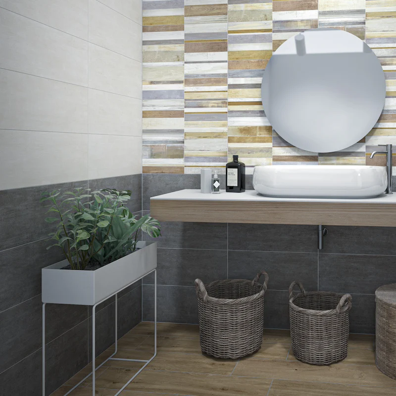 Ki Match White - Rivestimento in Bicottura Tinta Unita 25x60