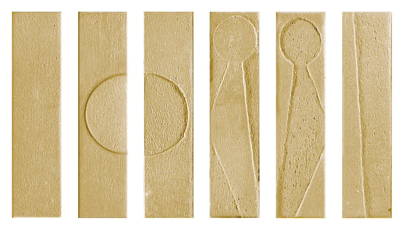 Koinè Alphabet Ocra - Gres Porcellanato Effetto Mattoncino Etnico 4,5x18,6 - Image 2