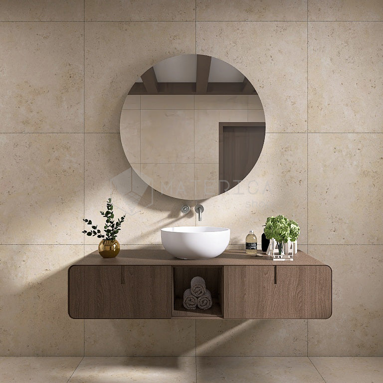 La Geoteca Bourgogne Beige - Gres Porcellanato Effetto Pietra Naturale 120x120