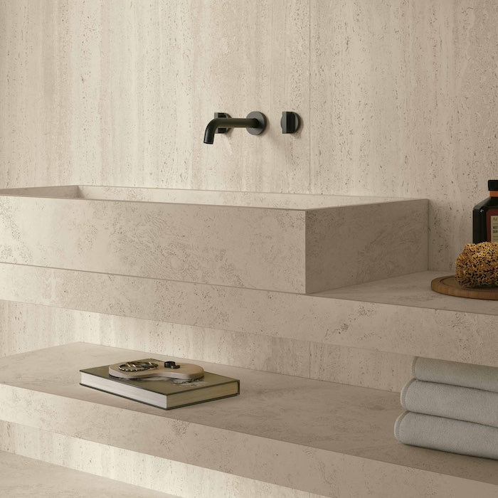 La Geoteca Travertino Ivory Cross - Gres Porcellanato Effetto Pietra Naturale 120x120