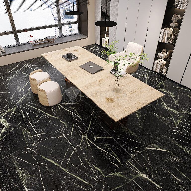 La Marmoteca Deep Green Soft - Gres Porcellanato Effetto Marmo Opaco 60x120