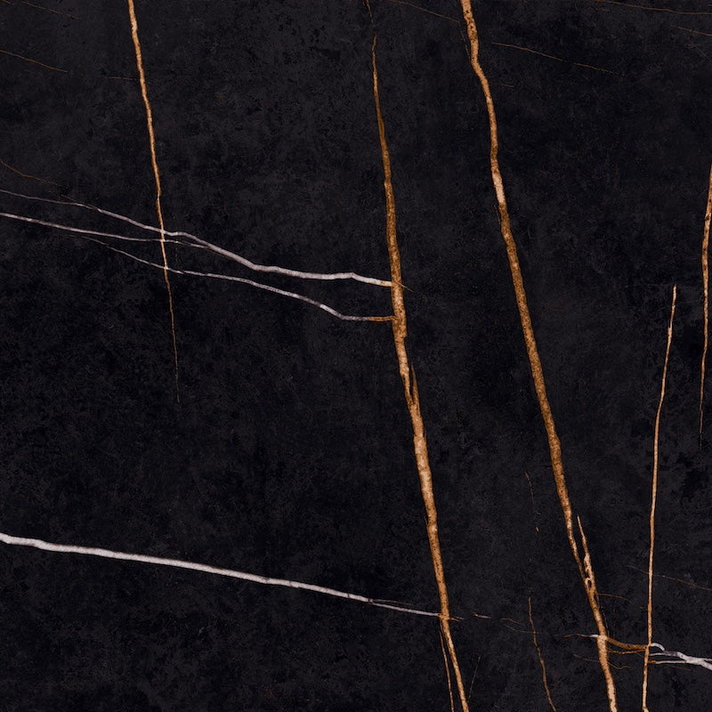 La Marmoteca Sahara Noir Soft - Gres Porcellanato Effetto Marmo Opaco 120x120 - Image 2
