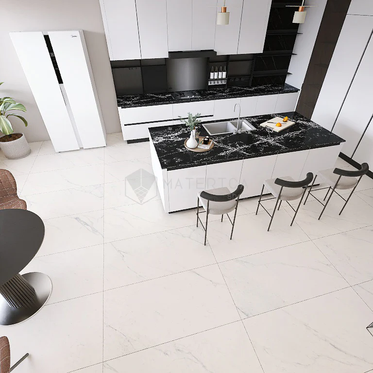 La Marmoteca Sahara White Soft - Gres Porcellanato Effetto Marmo Opaco 60x120