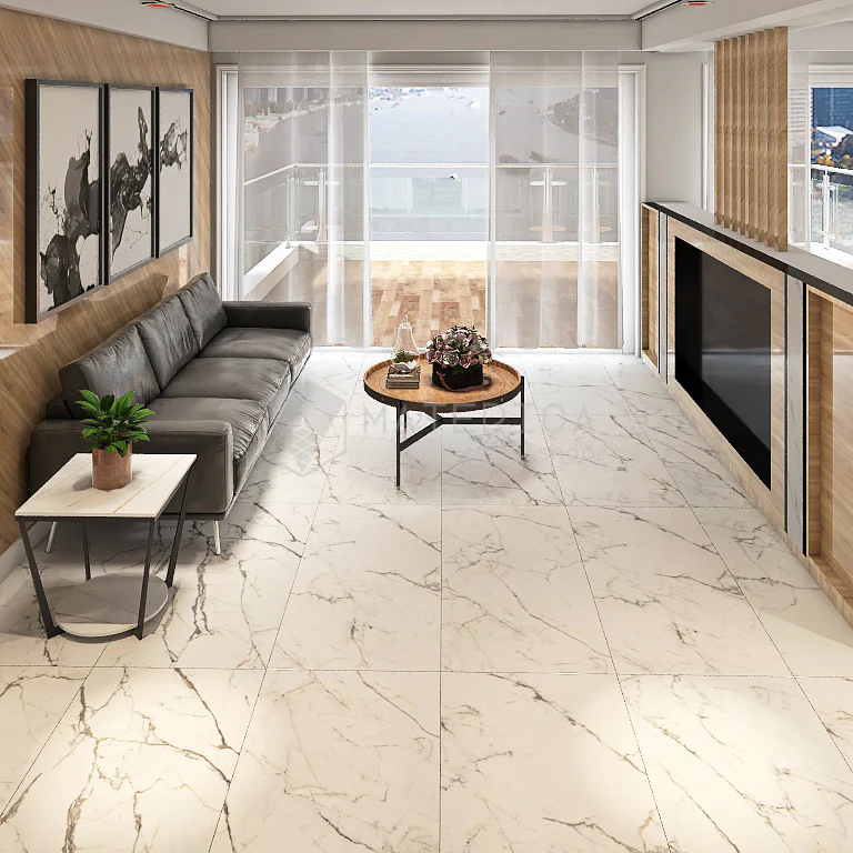 La Marmoteca Statuario Spider Soft3D - Gres Porcellanato Effetto Marmo Opaco 60x120