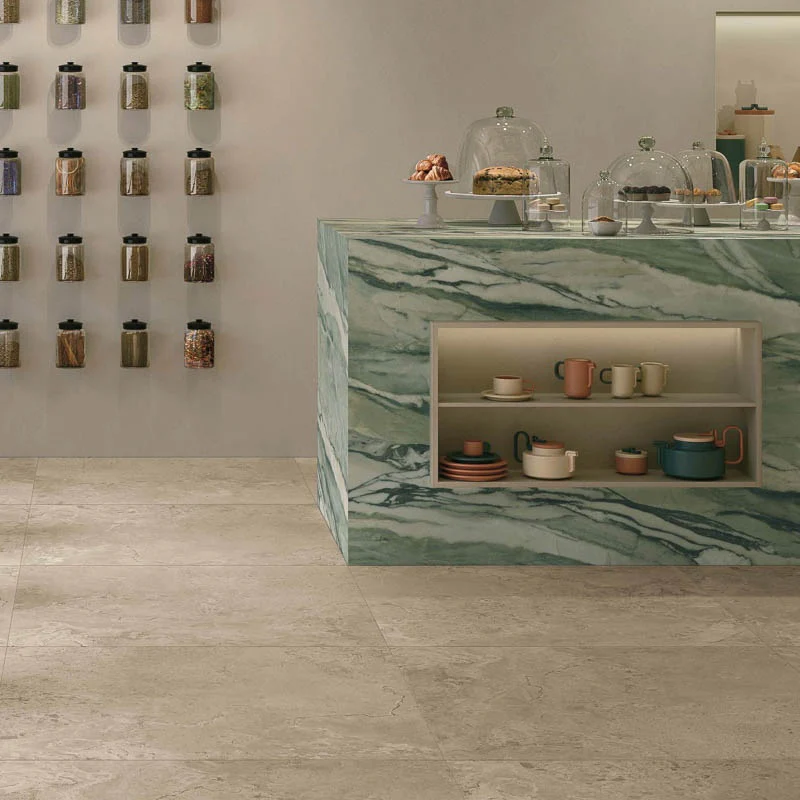 La Marmoteca Verde Picasso Lux3D - Gres Porcellanato Effetto Marmo lucido 60x120