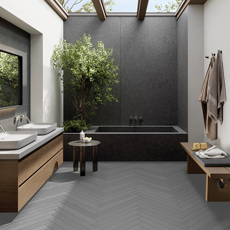 Lavica Grey R10 - Gres effetto pietra lavica 7.5x60