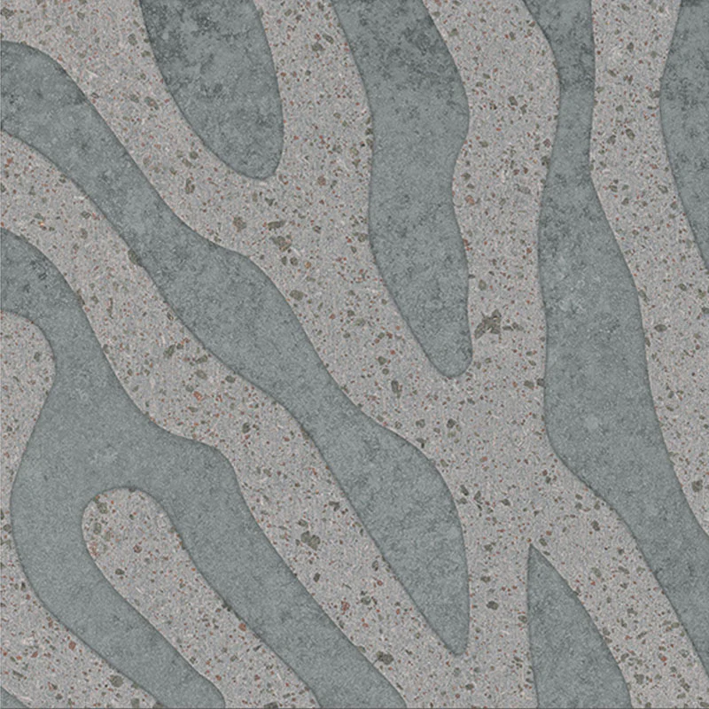 Lavica Stromboli Grey - Gres effetto pietra decorato astratto 20x20 rettificato - Image 2