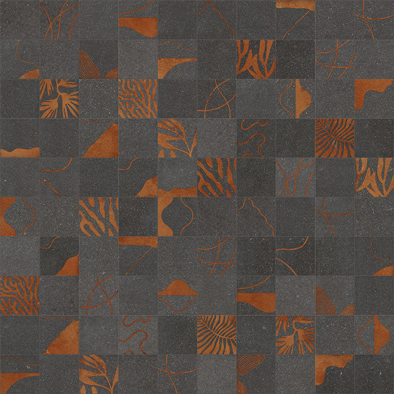 Lavica Vulcano Anthracite - Gres effetto pietra decorato astratto 20x20 rettificato - Image 7