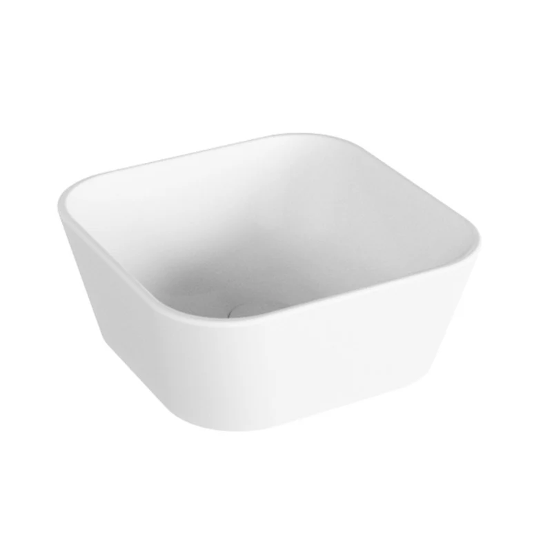 Linea - Lavabo da appoggio dal design nordico 35x35 cm