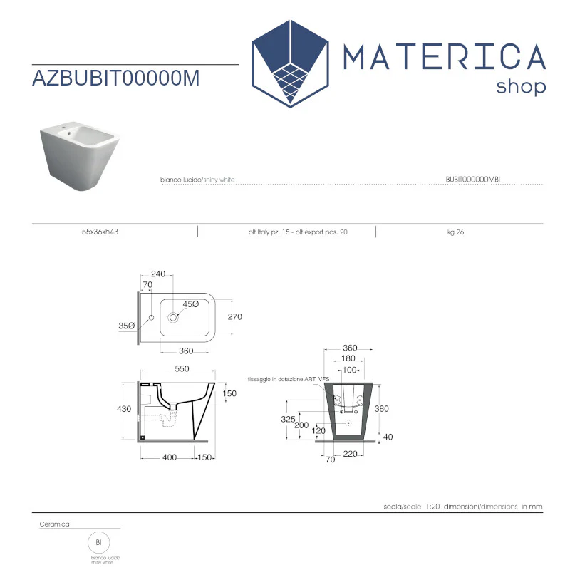Linea - Bidet a terra filomuro ispirato al design nordico - Image 3