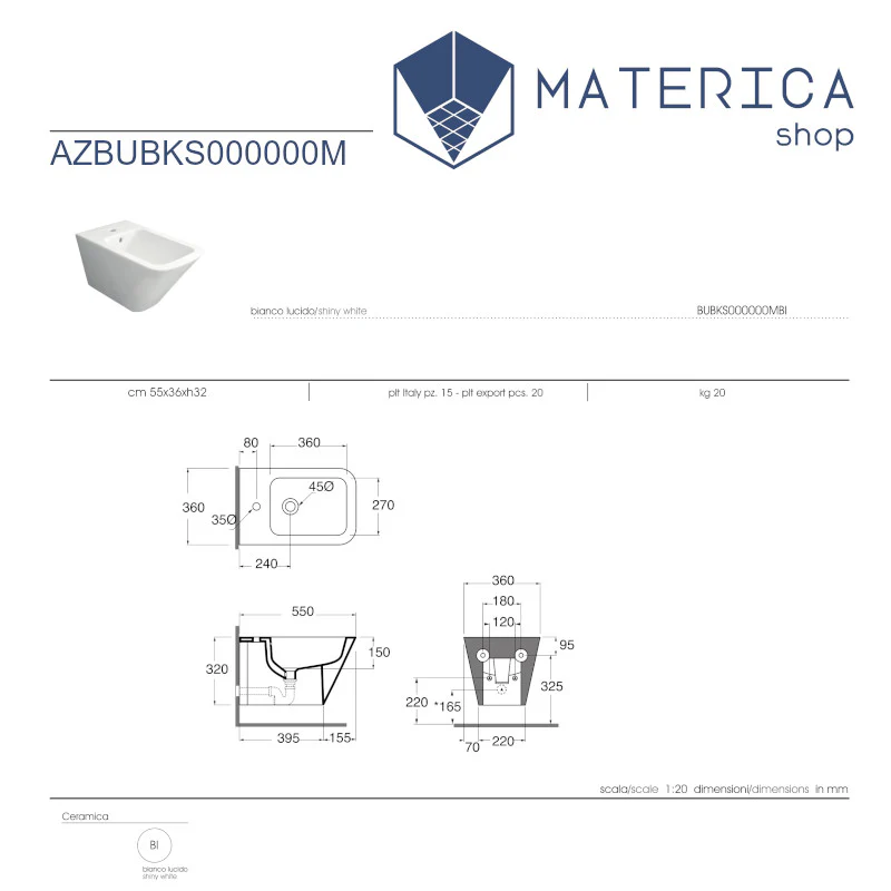 Linea - Bidet sospeso monoforo ispirato al design nordico - Image 3